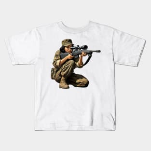 Sniper Girl Kids T-Shirt